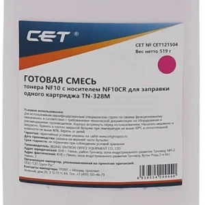 Тонер Cet CET121504 пурпурный бутылка 486гр. для принтера bizhub C250i, bizhub C300i, bizhub C360i, DEVELOP: ineo+ 250i, ineo+ 300i, ineo+ 360i