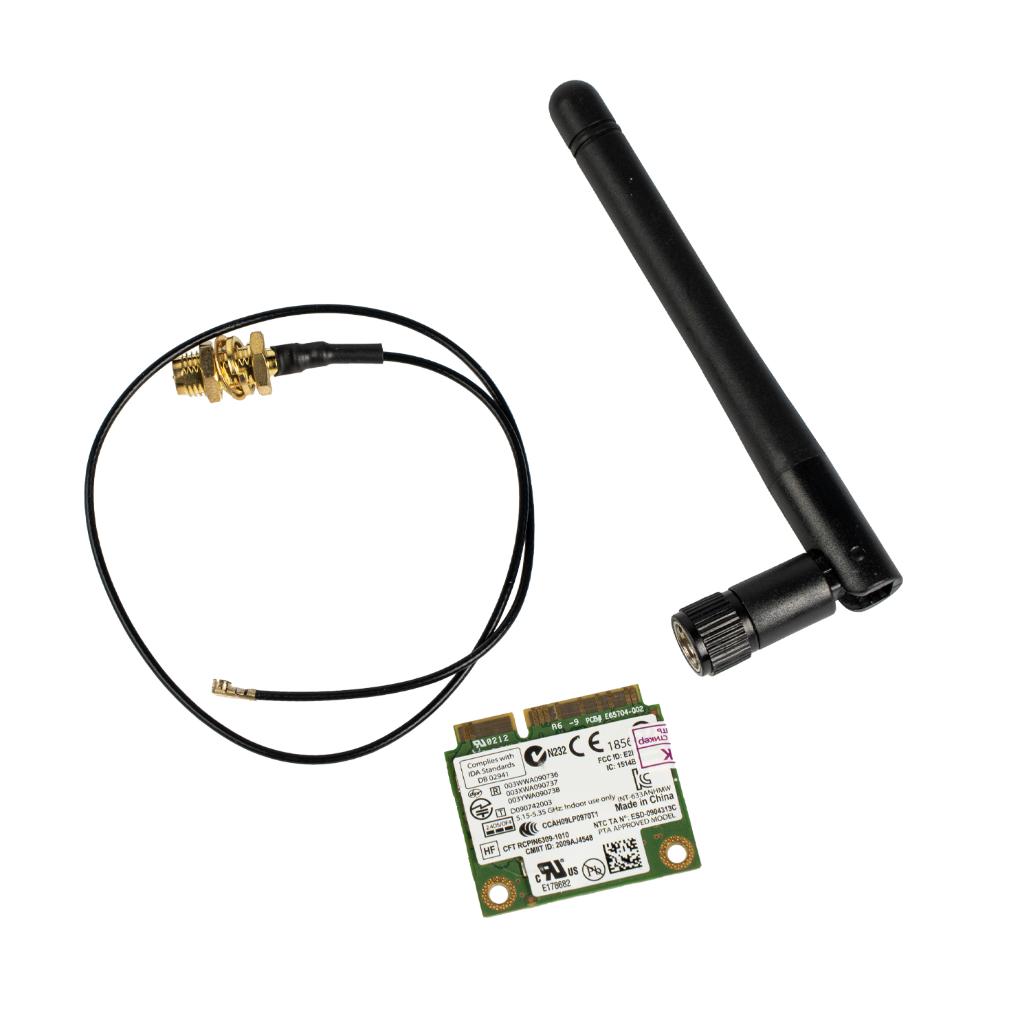Комплект доработки WiFi с внешн.ант. для M.2 WB-J3455/WB-J6412/AG-J6412/J6412 ,i3-1215U,N100 (WL-M2)