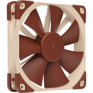 Кулер для корпуса / Noctua NF-F12 5V PWM / Кулер для корпуса/ Case Cooler Noctua NF-F12 5V PWM (120x120x25mm, 4-pin PWM, 54.97CFM, 22.4dBA, 1500RPM, Beige/Brown)