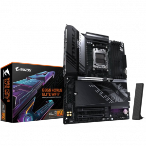 GIGABYTE B850 AORUS ELITE WIFI7, AM5, B850, 4*DDR5, 4*SATA, 3*M.2, 6*USB 3.2, 4*USB 2.0, Type-C, 2*PCIx16, DP+HDMI, ATX