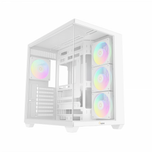 Корпус ПК без блока питания / Ocypus Gamma C74 WH ARGB White / Корпус ПК без блока питания/ Case Ocypus Gamma C74 WH ARGB, Midi-Tower, TG, 4x120mm ARGB, 2xUSB-A 3.0 + 1xUSB-C 3.1, ATX, mATX, mITX White
