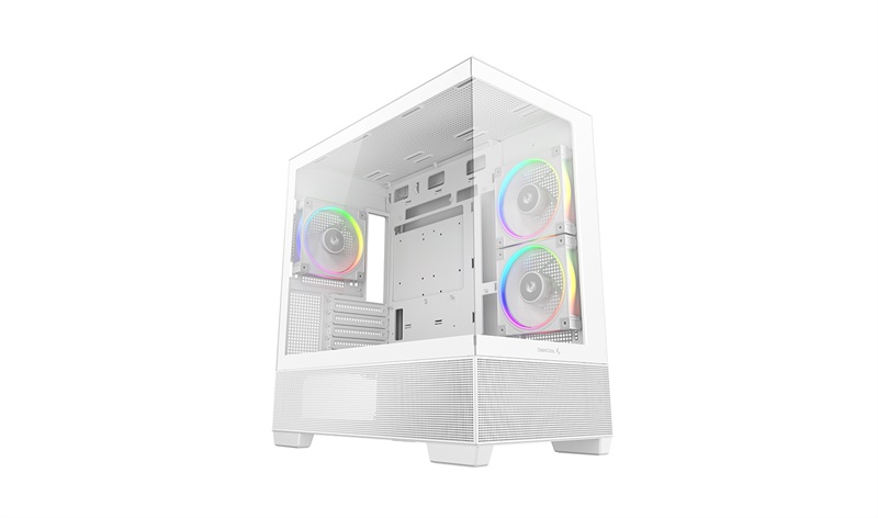 Deepcool CG380 3F WH без БП, боковое окно (панорама), 3x120mm ARGB PWM вентилятора, белый, mATX (R-CG380-WHAGM3-G)