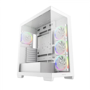 Deepcool CG580 4F V2 WH без БП, боковое окно (панорама), 4x120mm ARGB PWM вентилятора, белый, ATX (R-CG580-WHADA4-G-2)