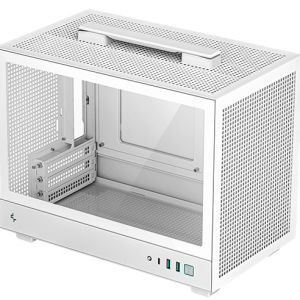 Deepcool CH160 WH без БП, боковое окно (закаленное стекло), белый, MINI-ITX (R-CH160-WHNGI0-G-1)