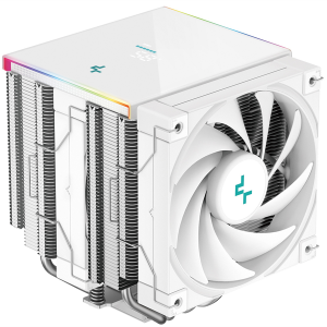 DEEPCOOL AK620 DIGITAL SE WH LGA20XX/1700/1200/115X/AM5/AM4 (9шт/кор, TDP 260W, PWM, DUAL Fan 120mm, 6 тепл. трубок, ARGB, белый) RET (R-AK620-WHADMN-GJD)