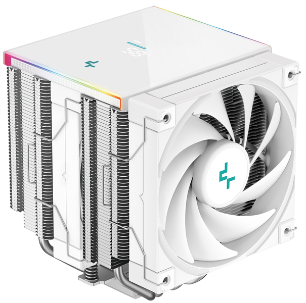 DEEPCOOL AK620 DIGITAL SE WH LGA20XX/1700/1200/115X/AM5/AM4 (9шт/кор, TDP 260W, PWM, DUAL Fan 120mm, 6 тепл. трубок, ARGB, белый) RET (R-AK620-WHADMN-GJD)