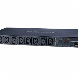 Устройство распределения питания, с управлением, 10A, 2.4kW, 8 портов, 1 банк, IP доступ, ввод C14, (8C13 монитор. V / A / кВт / кВтч по портам/устройству вкл/выкл по портам;без шнуров) / ATEN PE8108G, PE8108G-AX-G / Устройство распределения питания, с управлением, 10A, 2.4kW, 8 портов, 1 банк, IP доступ, ввод C14, (8C13 монитор. V / A / кВт / кВтч по портам/устройству вкл/выкл по портам;без шнуров)/ 10A Per outlet Metered, 8 Outlet SW PDU