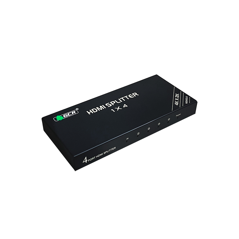 Разветвитель / GCR GCR-57410 / GCR Разветвитель HDMI 2.0, 1 на 4 выхода, 4К60Hz с функцией масштабирования Scaler, HDCP 2.3