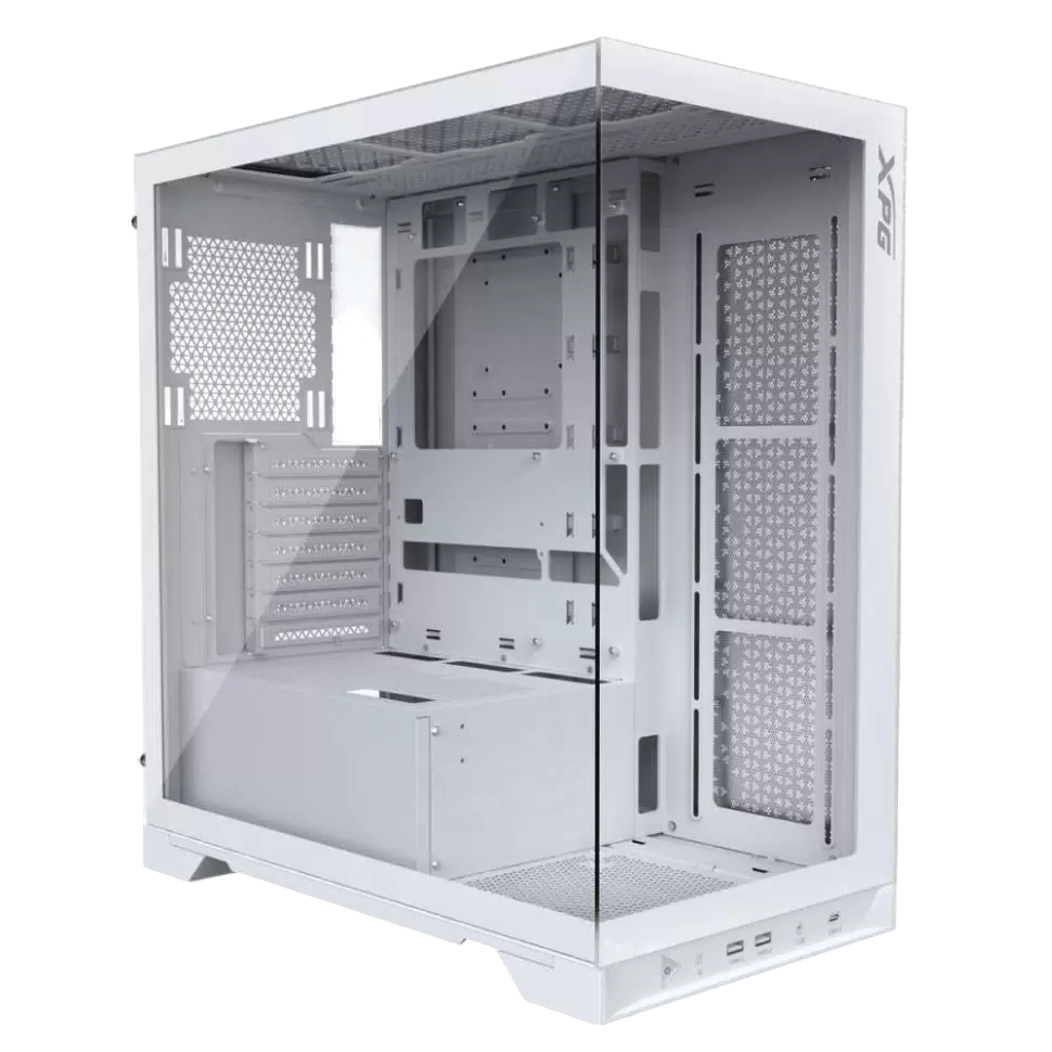 Корпус / ADATA XPG INVADER X WHITE (INVADERXMTWOF-WHCWW) / Корпус XPG INVADER X WHITE (INVADERXMTWOF-WHCWW) Mid-Tower, Micro-ATX, Mini-ITX, Standard-ATX, USB 3.2 Gen2 Type-A, USB 3.2 Gen2 Type-C