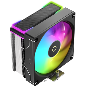 Кулер для процессора / Ocypus Delta-A40-BK1AAWN00S-GL / Кулер для процессора/ CPU Cooler Ocypus Delta A40 SE BK ARGB (190W, 4-pin PWM, 147mm, Al/Cu, 4x6mm, ARGB, 1x120mm, 60CFM, 31dBA, 1800RPM, S 1851/1700/1200/115X, AM5/AM4, black)