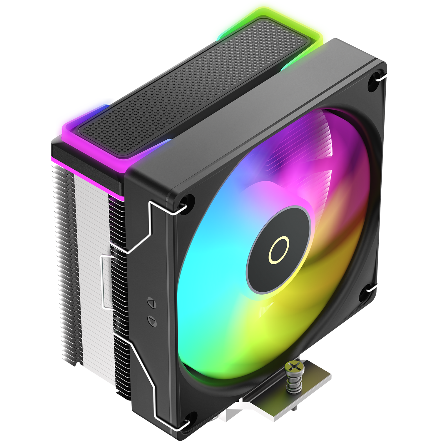 Кулер для процессора / Ocypus Delta-A40-BK1AAWN00S-GL / Кулер для процессора/ CPU Cooler Ocypus Delta A40 SE BK ARGB (190W, 4-pin PWM, 147mm, Al/Cu, 4x6mm, ARGB, 1x120mm, 60CFM, 31dBA, 1800RPM, S 1851/1700/1200/115X, AM5/AM4, black)