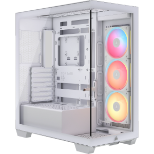 Корпус без блока питания / Corsair CC-9011325-WW / Корпус без блока питания/ Case Corsair 3500X LX-R RGB iCUE LINK, Midi-Tower, TG, 3x120mm ARGB, 2xUSB-A 3.2, 1xUSB 3.2 Type-C, E-ATX, ATX, mATX, mITX White