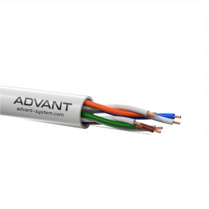 Кабель "Витая пара", CAT 5e для передачи цифрового аудиосигнала или Ethernet до 100 м, скорость передачи данных 1 Гбит/с, не экранированный U/UTP, категория 5e (100 MHz), 4 пары (26 AWG), многожильная медь, t (-30°C +60°C), внеш. диаметр 5.0 мм, внеш. обол / Advant ADV5e-U26MLG (1m) / Кабель "Витая пара", CAT 5e для передачи цифрового аудиосигнала или Ethernet до 100 м, скорость передачи данных 1 Гбит/с, не экранированный U/UTP, категория 5e (100 MHz), 4 пары (26 AWG), многожильная медь, t (-30°C +60°C), внеш. диаметр 5.0 мм, внеш. обол/ Кабель "Витая пара", CAT 5e для передачи цифрового аудиосигнала или Ethernet до 100 м, скорость передачи данных 1 Гбит/с, не экранированный U/UTP, категория 5e (100 MHz), 4 пары (26 AWG), многожильная медь, t (-30°C +60°C), внеш. диаметр 5.0