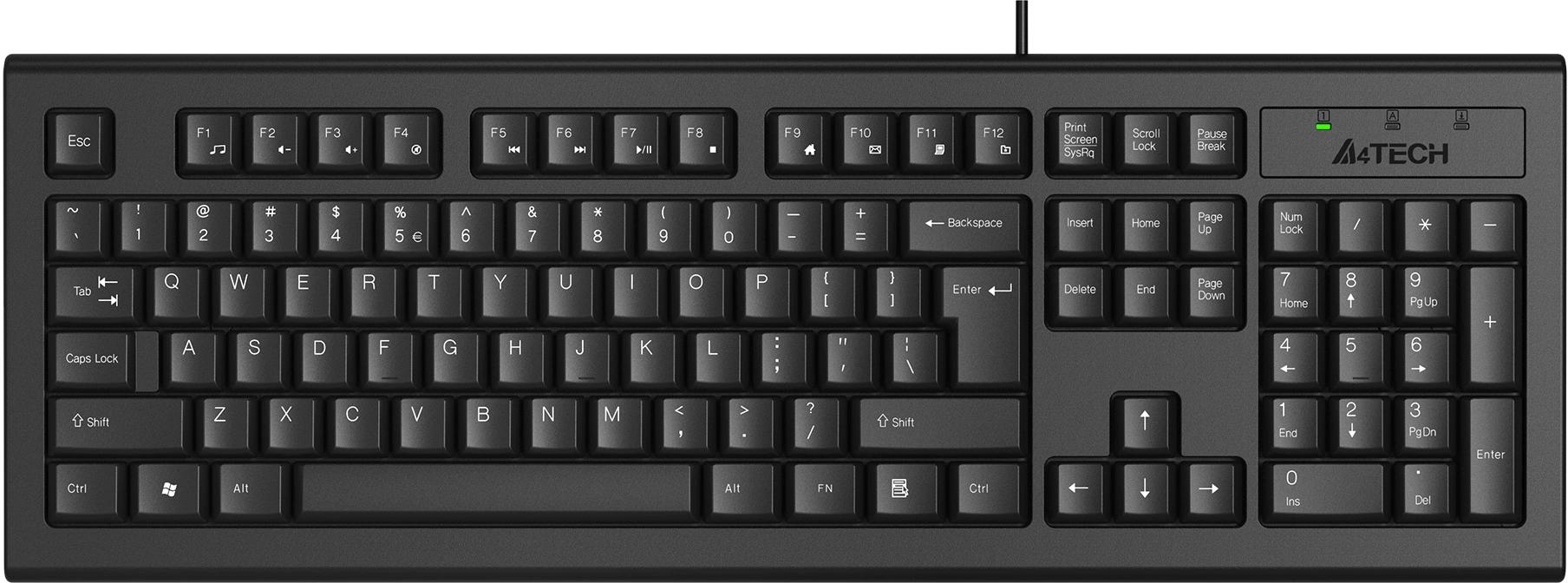 Клавиатура / A4Tech KR-85 / Клавиатура A4Tech KR-85 черный USB