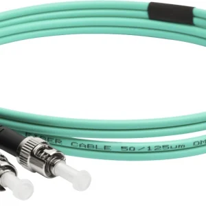 Патч-корд Lanmaster LAN-2LC-2ST/OM3-1.0 2x50/125 OM3 LC дуплекс-ST дуплекс 1м LSZH