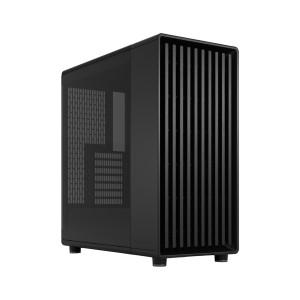 Корпус ПК без блока питания / Fractal Design North TG Momentum Edition Black / Корпус ПК без блока питания/ Case Fractal Design North TG Momentum Edition, Midi-Tower, 3x120mm, 2xUSB-A 3.2 + 1xUSB 3.2 Type-C ATX, mATX, mITX Wood panel, Black