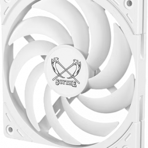 Кулер для корпуса / Scythe Wonder Tornado 120 Slim White / Кулер для корпуса/ Case Cooler Scythe Wonder Tornado 120 Slim White (120x120x15mm, 4-pin PWM, 34.31CFM, 26.36dBA, 2000RPM, White)