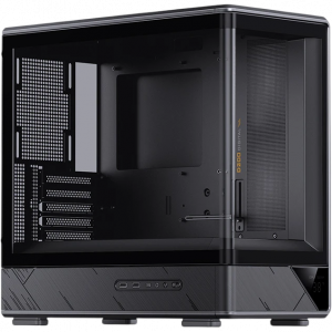 Корпус без блока питания / JONSBO D200 Black / Корпус без блока питания/ Case JONSBO D200, Mini-Tower, TG, no fan, 2xUSB-A 3.0 + 1xUSB-C 3.2, mATX, mITX Black