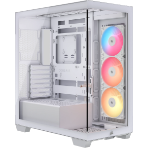 Корпус без блока питания / Corsair CC-9011323-WW / Корпус без блока питания/ Case Corsair 3500X RS-R ARGB, Midi-Tower, TG, 3x120mm ARGB, 2xUSB-A 3.2, 1xUSB 3.2 Type-C, E-ATX, ATX, mATX, mITX White