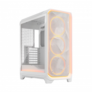 Корпус ПК без блока питания / Fractal FD-C-MES3A-05 / Корпус ПК без блока питания/ Case Fractal Design Meshify 3 Ambience Pro RGB TG Light Tint, Full-Tower, 3x140mm ARGB, 2xUSB-A 3.2 + 1xUSB 3.2 Type-C, E-ATX, ATX, mATX, mITX, White