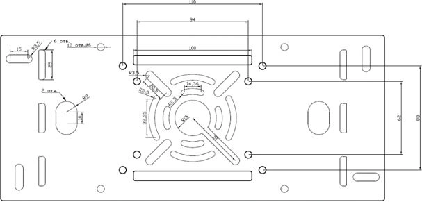 Кронштейн Tantos TSi-CM01 00-00201435 (упак.:1шт)