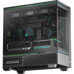 Корпус без блока питания / Thermalright M10 Black / Корпус без блока питания/ Case Thermalright M10, Mini-Tower, TG, ARGB, no fans, 2xUSB-A 3.0, 1xUSB Type-C, mATX, mITX Black