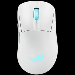 ASUS ROG KERIS II ORIGIN, 54g, Wired, 2.4GHz RF, Bluetooth 5.1, 42K DPI sensor, 5 Programmable Buttons, White