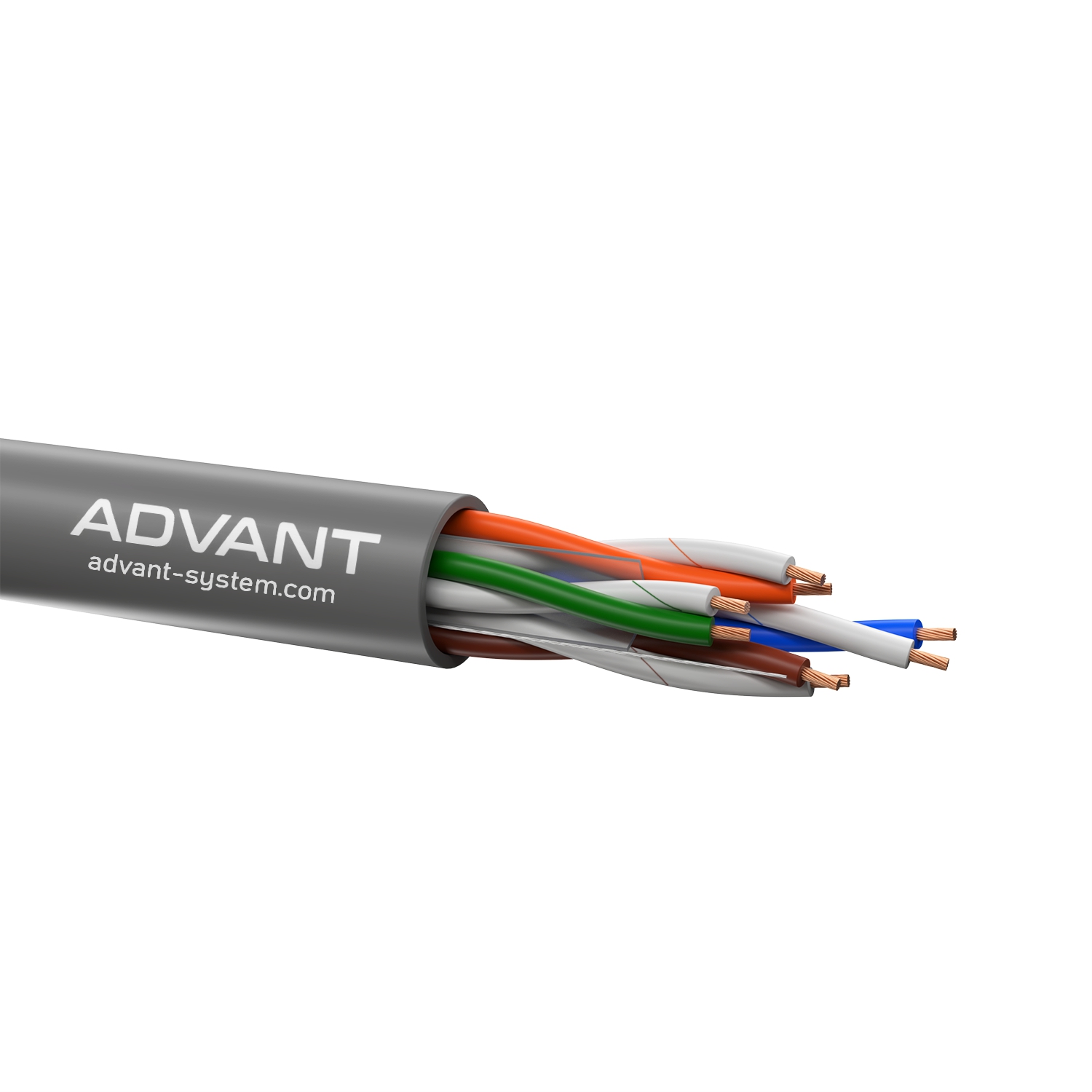 ADVANT ADV6-U24MLG (305m)Кабель Ethernet "Витая пара" категории CAT 6 (250 MHz), не экранированный , проводник из многожильной меди, внешняя оболочка FRNC-С/LSZH, внешний диаметр 6,2 мм. Предназначен для использования при температуре от -20°C до +60°C. / Advant ADV6-U24MLG (305m) / ADVANT ADV6-U24MLG (305m)Кабель Ethernet "Витая пара" категории CAT 6 (250 MHz), не экранированный , проводник из многожильной меди, внешняя оболочка FRNC-С/LSZH, внешний диаметр 6,2 мм. Предназначен для использования при температуре от -20°C до +60°C.