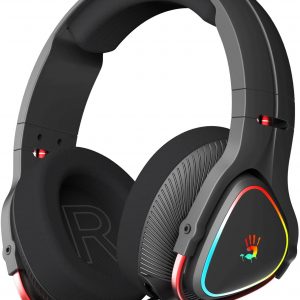 Наушники с микрофоном / A4Tech MR710 BLACK / Наушники с микрофоном A4Tech Bloody MR710 черный 1.5м мониторные BT/Radio оголовье (MR710 BLACK)