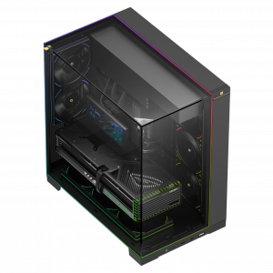 Корпус без блока питания / Thermalright A70 FAN5-C Black (TR-A70 Black FAN5-C) / Корпус без блока питания/ Case Thermalright A70 FAN5-C, Midi-Tower, TG, 5x120mm ARGB, 2xUSB-A 3.0, 1xUSB Type-C, ATX, mATX, mITX Black