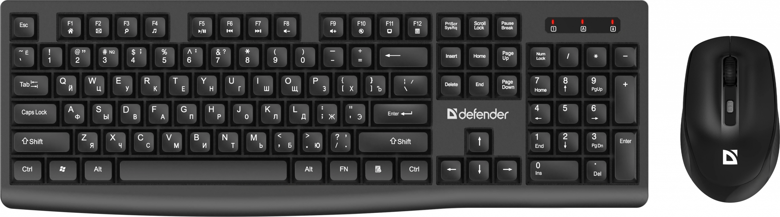 Defender Беспроводной набор Seoul C-972 RU,черн,2.4G,104 кн/4D,1600dpi / Defender Seoul C-972 RU / Defender Беспроводной набор Seoul C-972 RU,черн,2.4G,104 кн/4D,1600dpi