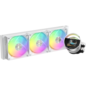 Система жидкостного охлаждения / Ocypus Sigma-L36-WH3AAWWN00X-GL White / Система жидкостного охлаждения/ Water Cooling System Ocypus Sigma L36 WH ARGB (300W, 360mm, LED, White, ARGB/ Fans 3x120mm, 73CFM, 2000RPM/ Pump height 99mm, 27dBA, 3100RPM, Rad thickness 27mm/ S 1851, 1700, 1200, 115X, AM5, AM4)