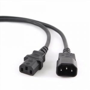 Кабель питания сист.блок-монитор / Cablexpert PC-189-VDE-5M / Кабель питания сист.блок-монитор Cablexpert PC-189-VDE-5M, 5м, C13-C14, VDE, 10А, Сечение провода 0,75 мм2, черный, с заземлением {55}