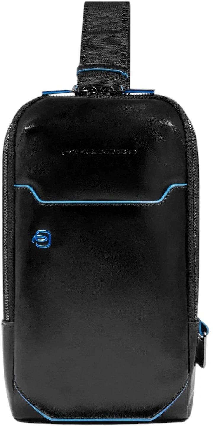 Рюкзак слинг мужской Piquadro Blue Square CA6898B2/N черный кожа