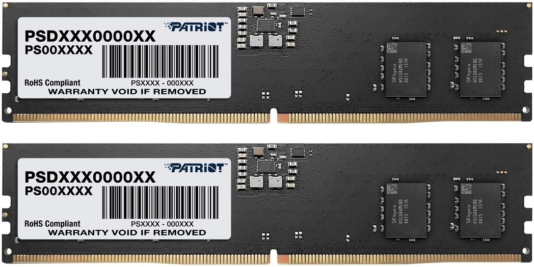Память DDR5 2x8GB 5600MHz Patriot PSD516G5600K Signature Line RTL PC5-44800 CL46 DIMM 288-pin 1.1В Ret