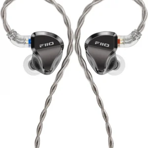 Гарнитура внутриканальные Fiio JH5 0.78м черный проводные крепление за ухом (80003493)