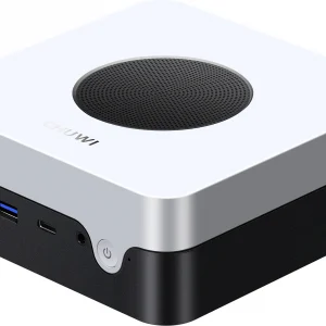 Неттоп Chuwi LarkBox X Core 3 100U (1.2) 16Gb SSD512Gb Graphics Windows 11 Pro 2xGbitEth WiFi BT 65W черный/белый
