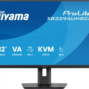 Монитор Iiyama 32" ProLite XB3294UHSCP-B1 черный VA LED 2ms 21:9 HDMI M/M матовая HAS Piv 3000:1 400cd 178гр/178гр 3440x2160 75Hz DP 4K USB 9.7кг