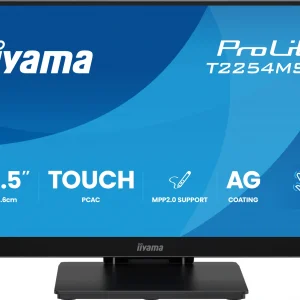 Монитор Iiyama 21.5" ProLite T2254MSC-B2AG черный IPS LED 4ms 16:9 HDMI M/M глянцевая HAS 1300:1 300cd 178гр/178гр 1920x1080 100Hz DP FHD USB Touch 2.9кг