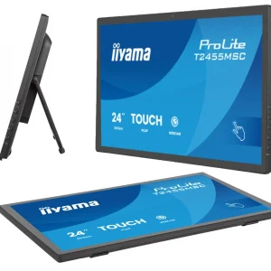 Монитор Iiyama 23.8" ProLite T2455MSC-B2 черный IPS LED 5ms 16:9 HDMI M/M глянцевая 1000:1 400cd 178гр/178гр 1920x1080 DP FHD USB Touch 4.4кг