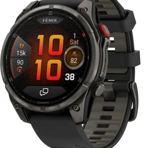Смарт-часы Garmin Fenix 8 Pro 1.4" AMOLED корп.серый рем.черный (010-03198-01)
