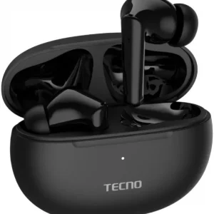 Гарнитура внутриканальные Tecno BD03 черный беспроводные bluetooth в ушной раковине