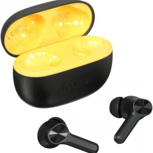 Гарнитура внутриканальные Realme Techlife Buds T200 черный беспроводные bluetooth в ушной раковине (6942729003778)