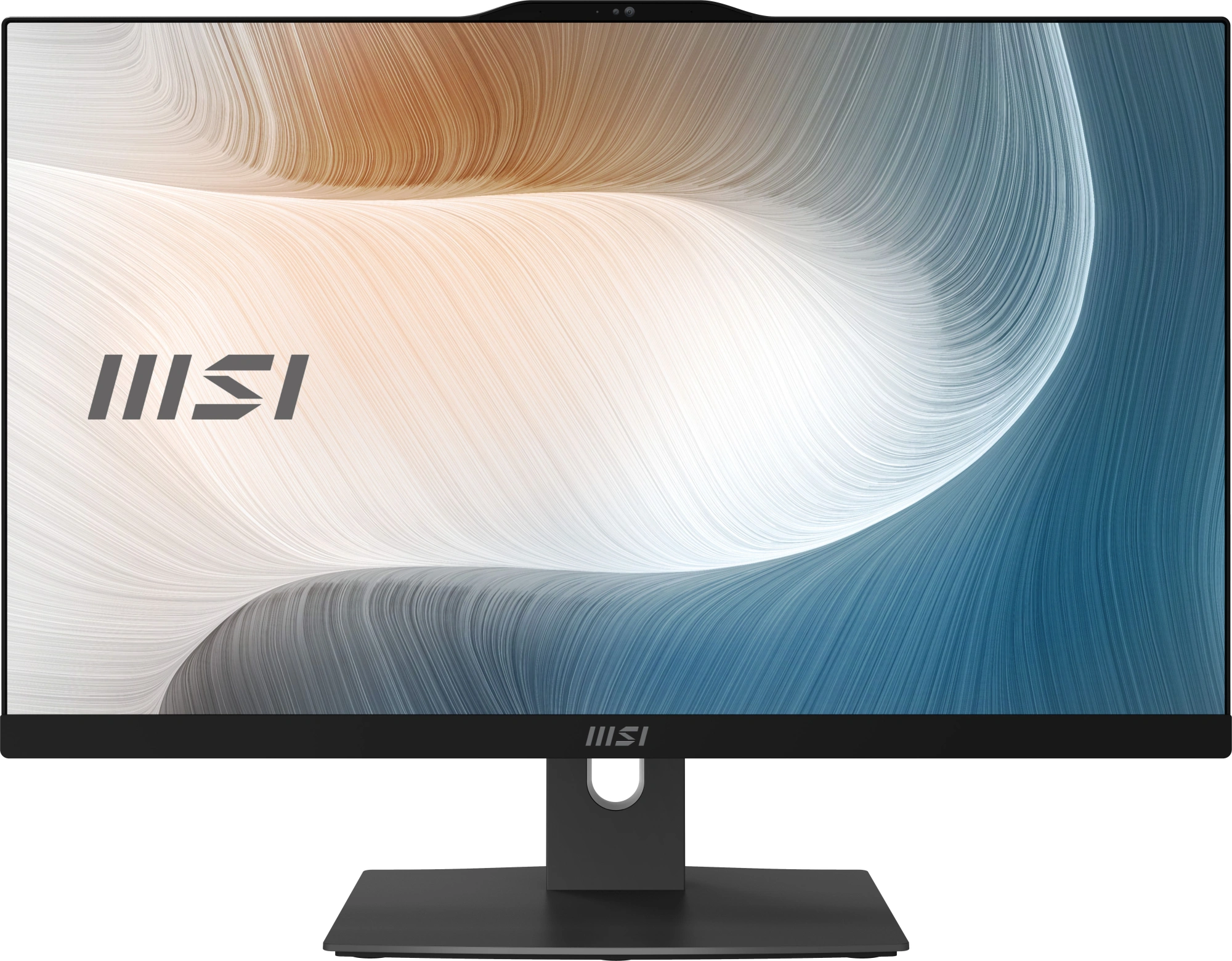 Моноблок MSI Modern AM242P 1MA-2410XRU 23.8" Full HD Core 3 100U 8Gb SSD500Gb Graphics без ОС GbitEth WiFi BT клавиатура мышь Cam черный 1920x1080