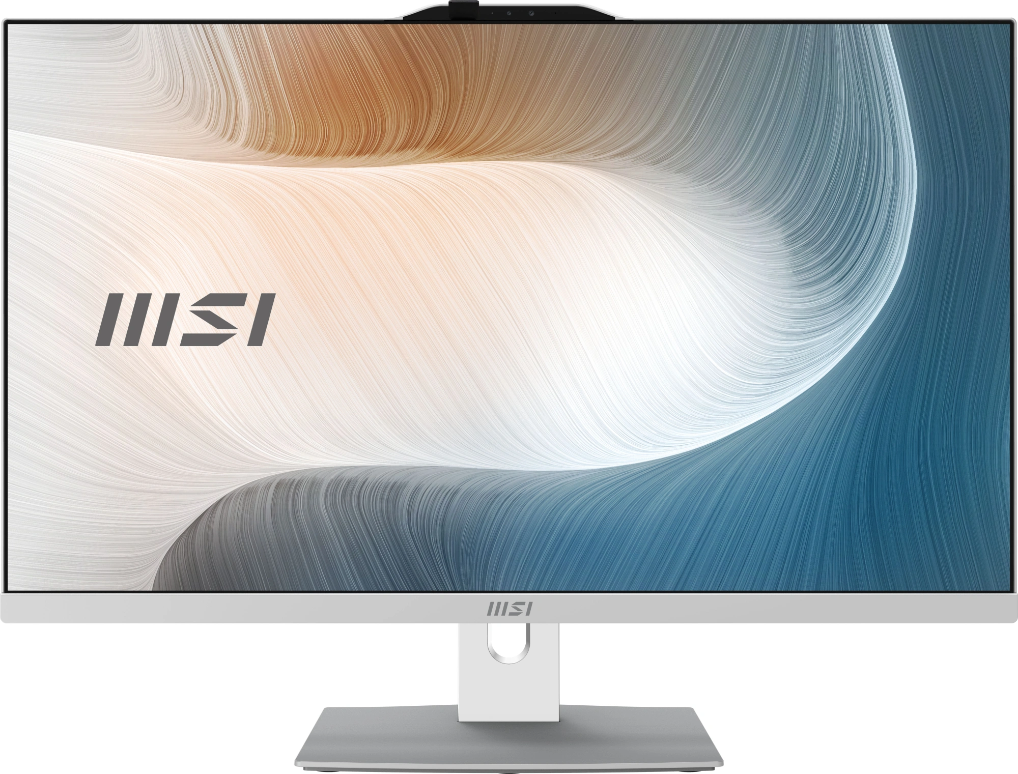 Моноблок MSI Modern AM242P 1MA-2449XRU 23.8" Full HD Core 5 120U 8Gb SSD500Gb Graphics без ОС GbitEth WiFi BT клавиатура мышь Cam белый 1920x1080