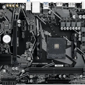 Материнская плата Gigabyte A520M H ARGB Soc-AM4 AMD A520 2xDDR4 mATX AC`97 8ch(7.1) GbLAN RAID+HDMI+DP