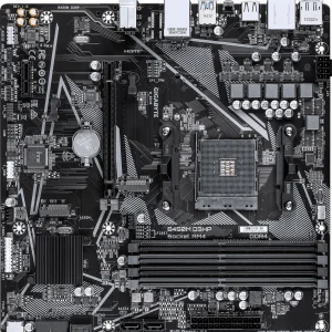 Материнская плата Gigabyte B450M D3HP Soc-AM4 AMD B450 4xDDR4 mATX AC`97 8ch(7.1) GbLAN RAID+HDMI+DP