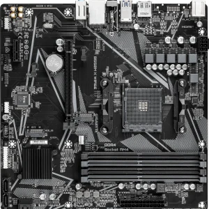 Материнская плата Gigabyte B550M K WF6E Soc-AM4 AMD B550 4xDDR4 mATX AC`97 8ch(7.1) GbLAN RAID+HDMI+DP