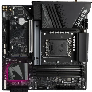 Материнская плата Gigabyte Z790M AORUS ELITE AX Soc-1700 Intel Z790 4xDDR5 mATX AC`97 8ch(7.1) 2.5Gg RAID+HDMI+DP