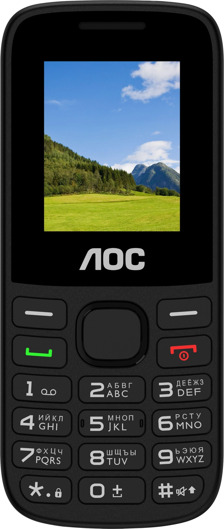 Мобильный телефон AOC 175 A черный моноблок 2Sim 1.77" 128x160 RTOS 0.08Mpix GSM900/1800 FM microSD max32Gb